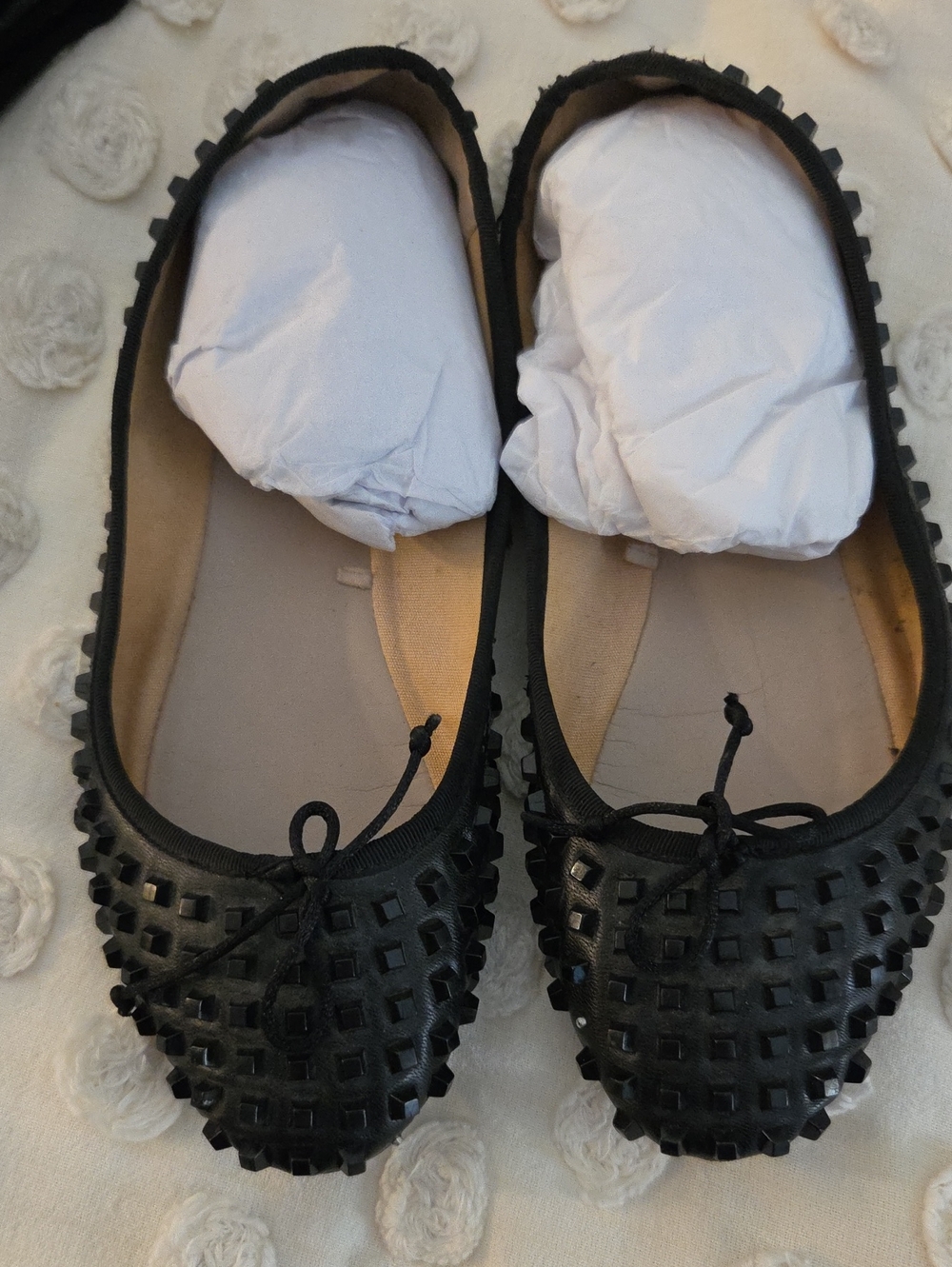 Zara Studded Ballet Flats
